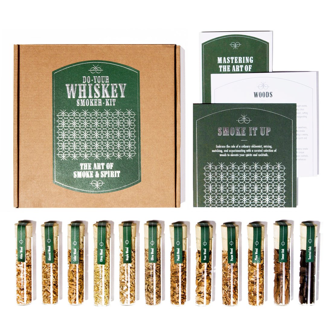 Whiskey Smoker Holzchips - Set: Für intensiven Rauchgeschmack in jedem Schluck – Ein unverzichtbares Set für Genießer - Craftly EU