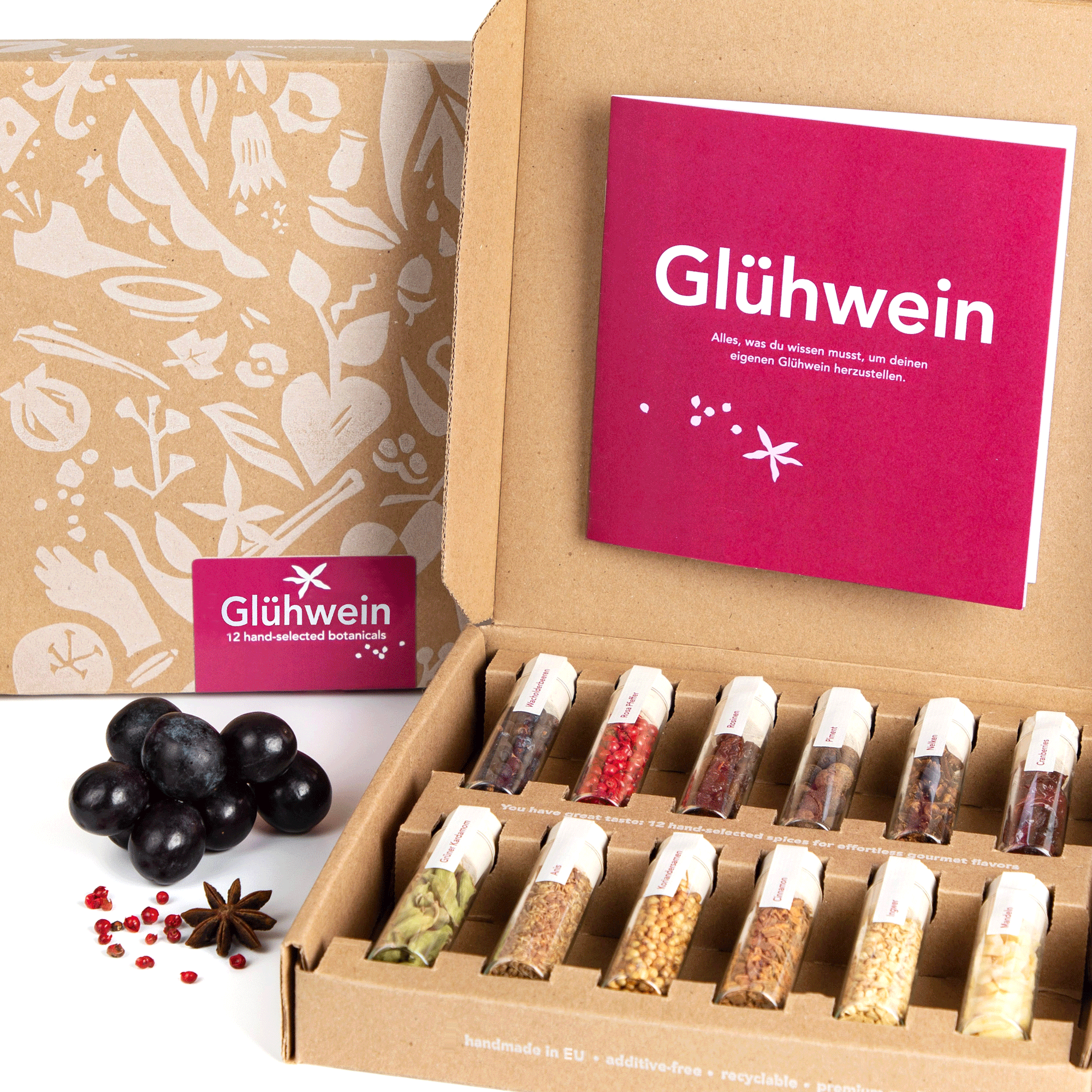 Craftly DIY Glühwein-Set | Gewürzmischung für gemütliche Herbst- und Winterabende – Perfekt für warmen Genuss