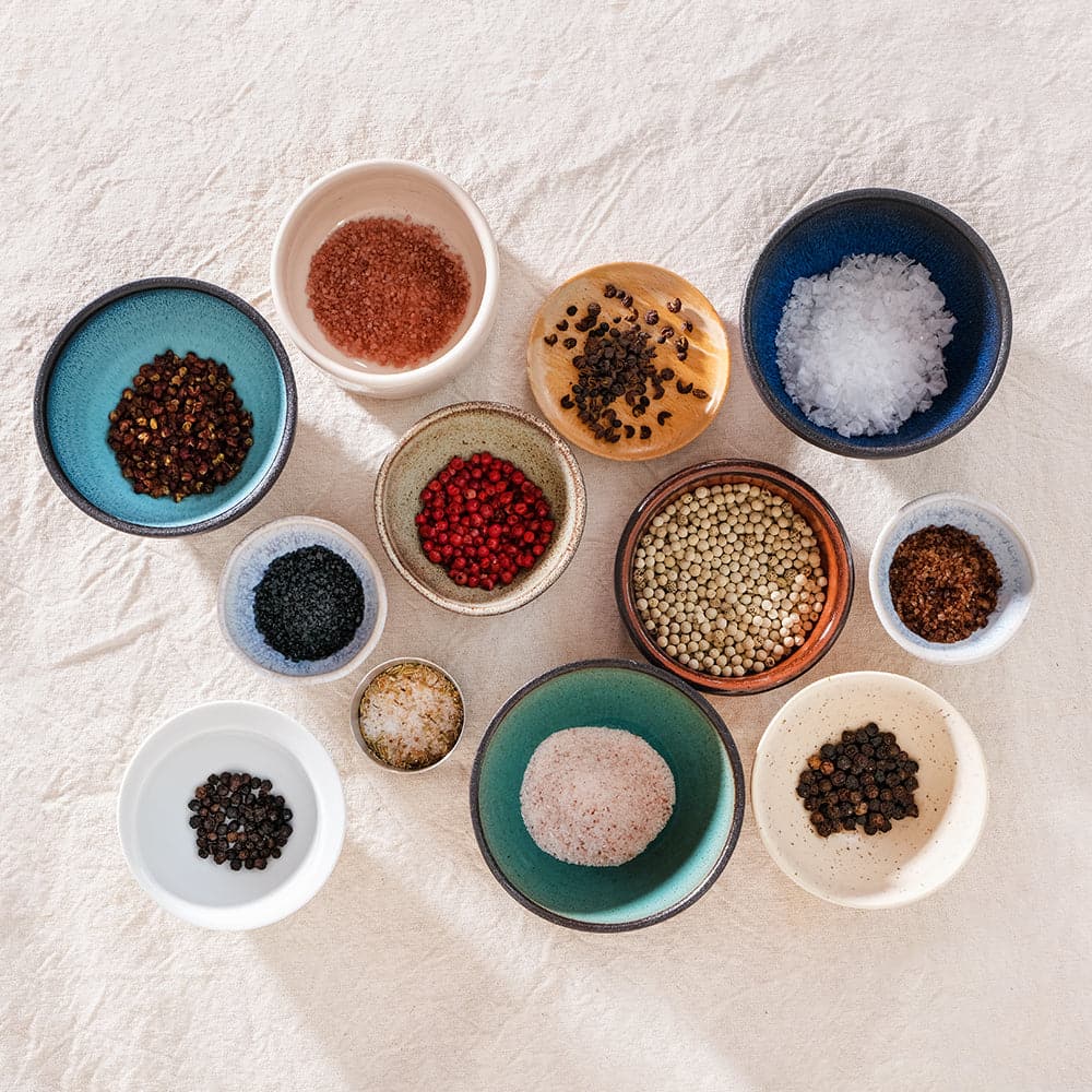 Craftly Salt &amp; Pepper Gift Box | Spice Set for Cooking | 6 Salts &amp; 6 Pepper Types