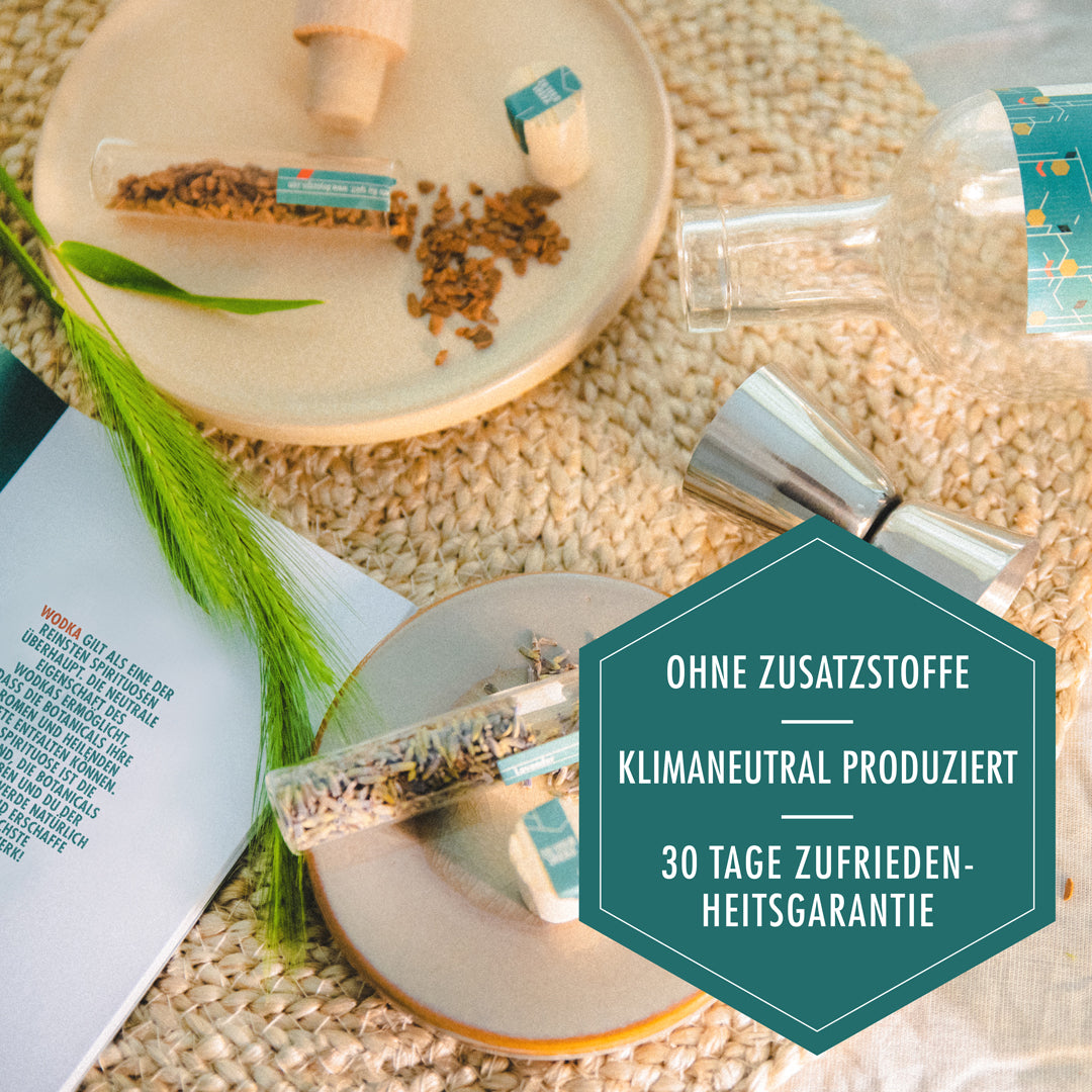 DO YOUR VODKA - DIY-Wodka-Infusionsset: Kreieren Sie einzigartige Cocktails mit 12 Botanicals und Zubehör