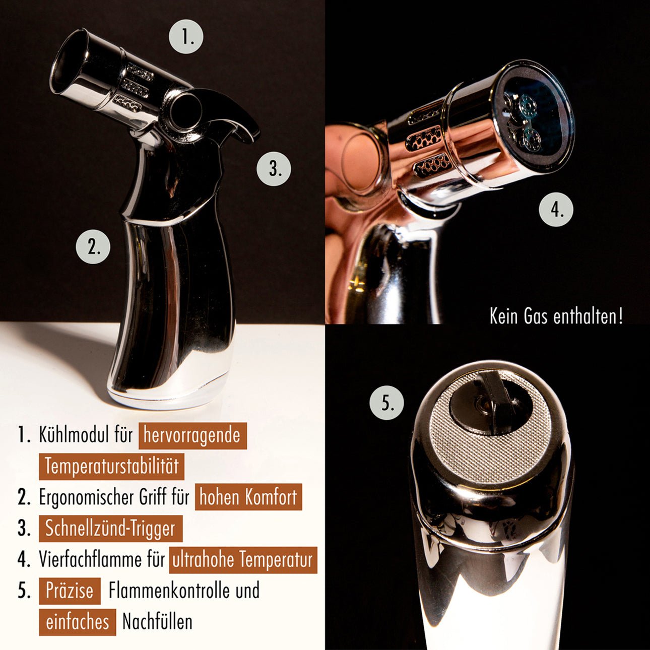 Whiskey Smoker Kit – DIY Whiskey - und Bourbon - Smoker - Set | Infusion mit reichhaltigen Raucharomen | Geschenk für Whiskey - Liebhaber und Hobby - Barkeeper - Craftly EU