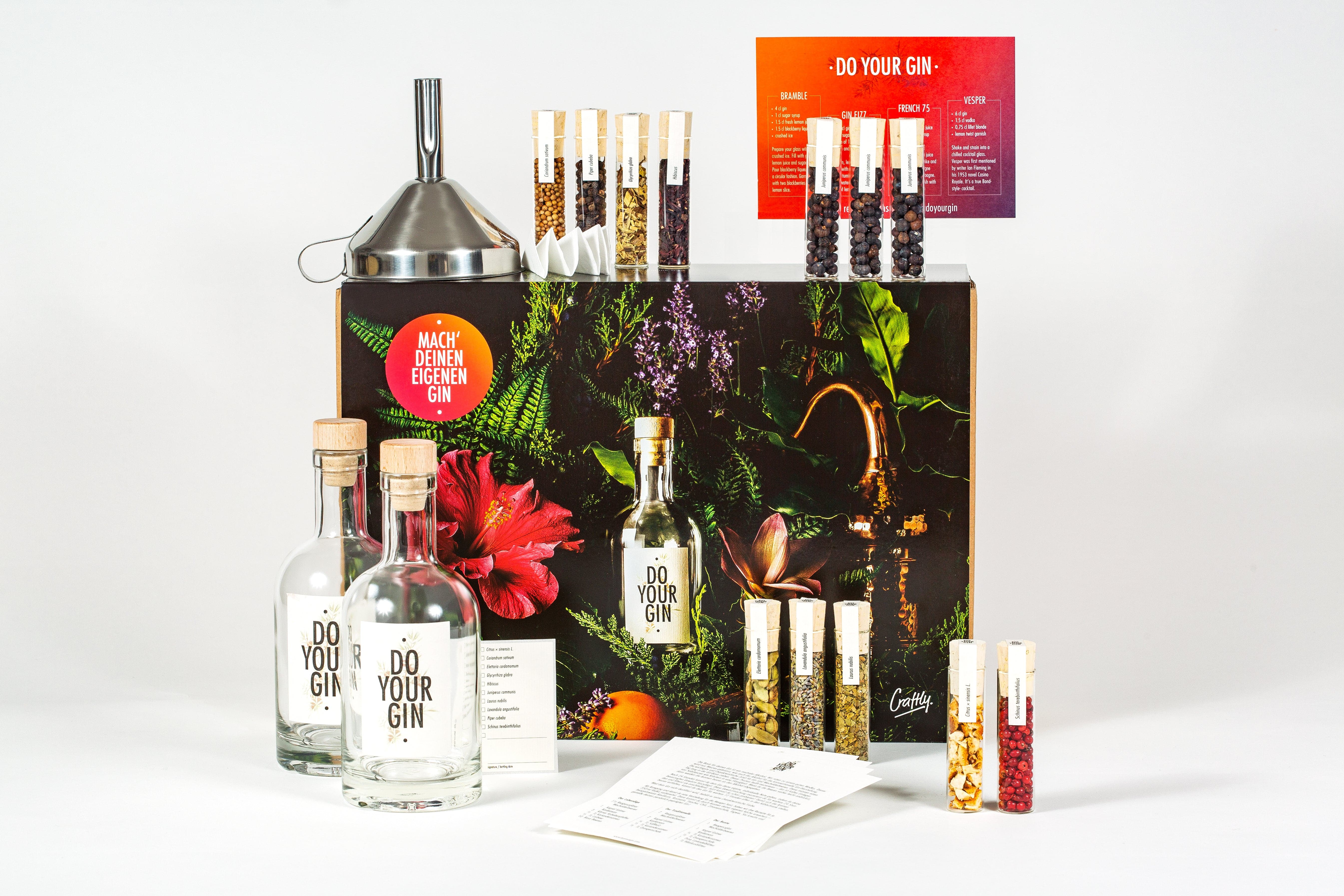 Gin and Tonic 4 Spices Value Pack Refills Kit Gin Flavoring